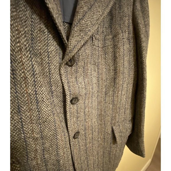 Harris Tweed Men's Blazer Sport Coat Wool Two-Button Jacket Size 44L - Picture 4 of 8